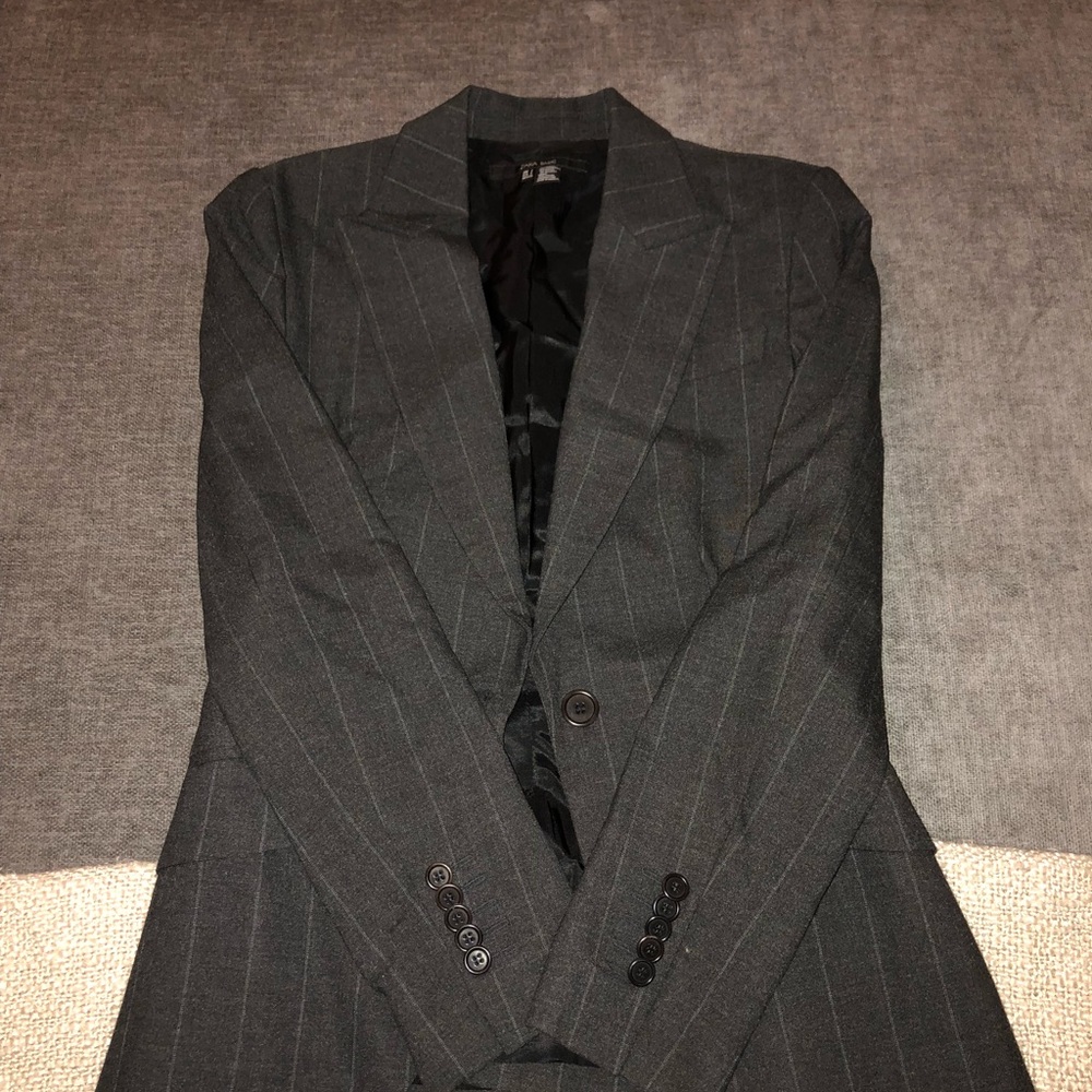 Zara grey pinstriped blazer